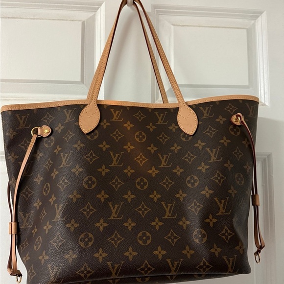 Louis Vuitton Dark Brown Monogram Tote - Picture 1 of 4